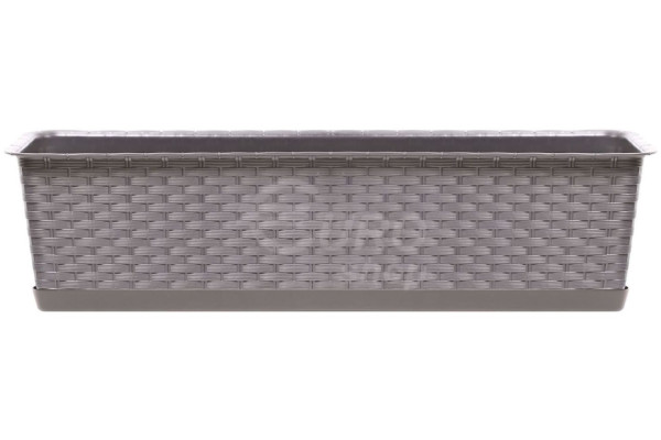 Truhlík s miskou Prosperplast plastový RATOLLA CASE 58,7x17,3x15cm Mocca