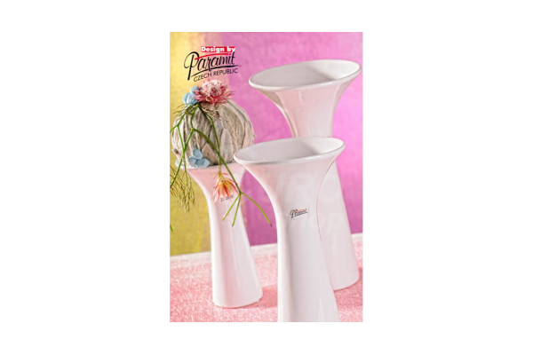 Váza Paramit porcelánová ELEANOR 26cm Bílá