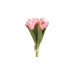 Tulipán pugét 37cm Růžový