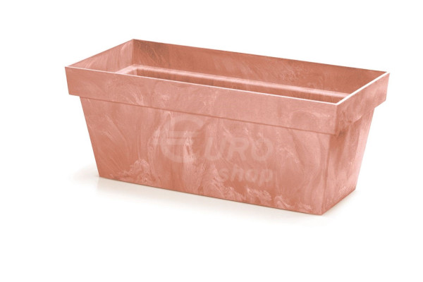 Truhlík Prosperplast plastový CUBE CASE BETON EFFECT 39,2x18,2x16cm Terakota