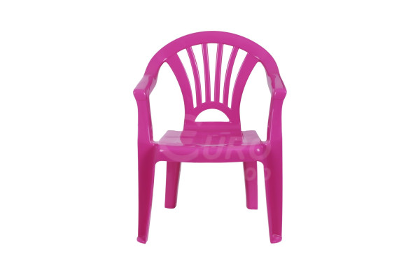 Židlička dětská PlasticForte plastová Růžová