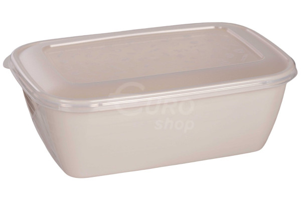 Dóza PlasticForte plastová CLASSIC 1200ml Béžová (113024M)