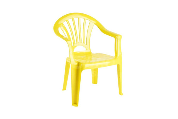 Židlička dětská PlasticForte plastová Žlutá