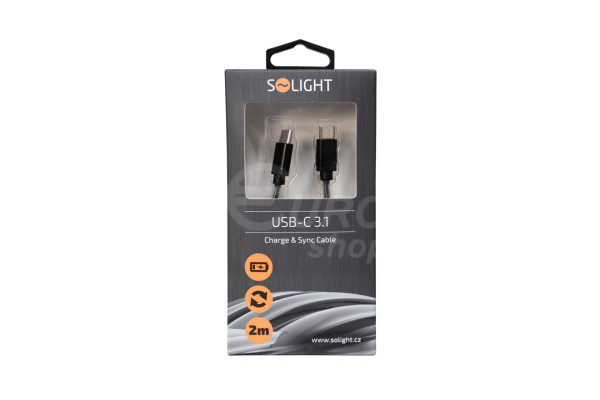 USB-C 3.1 kabel Solight 2 m