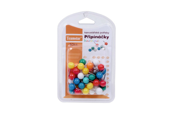 Připínáčky Teamstar 40ks