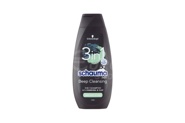 Pánský šampon na vlasy Schauma 400ml Men 3v1
