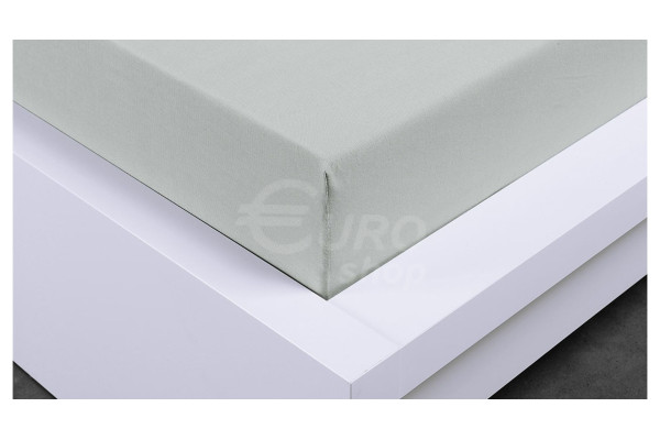 Prostěradlo jersey Euro Living 90x200cm Světle šedé
