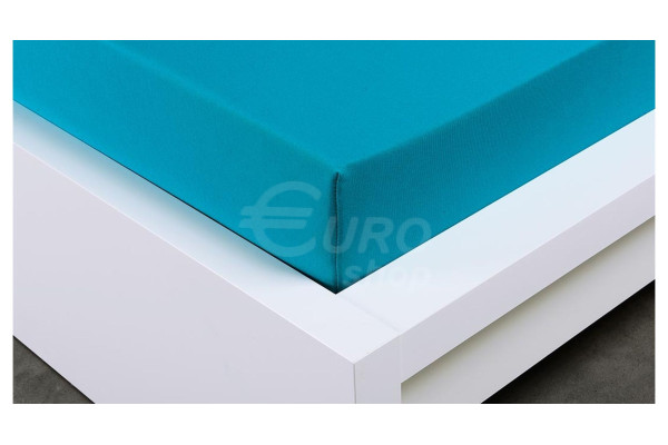 Prostěradlo jersey Euro Living 90x200cm Tyrkysové