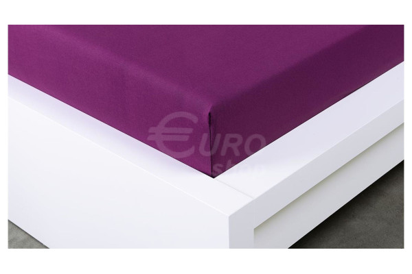 Prostěradlo jersey Euro Living 180x200cm Švestkové