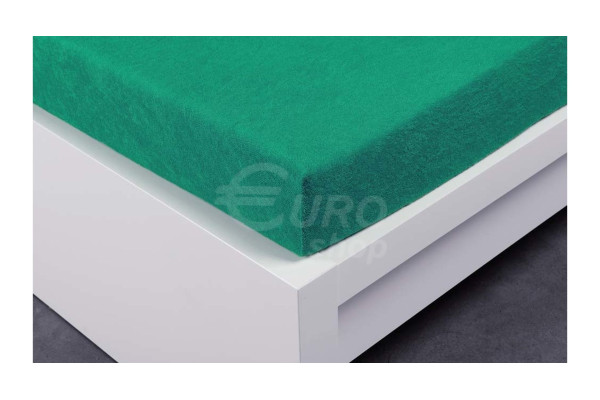 Prostěradlo froté Euro Living 180x200cm Zelenkavé