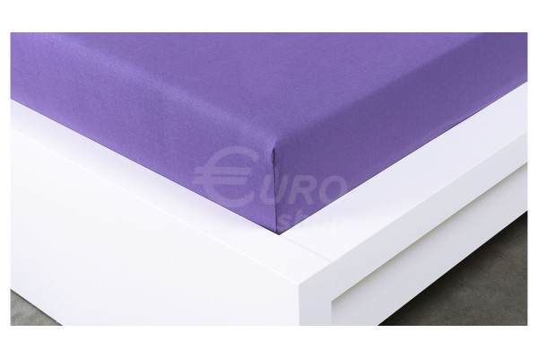 Prostěradlo jersey Euro Living 180x200cm Fialové