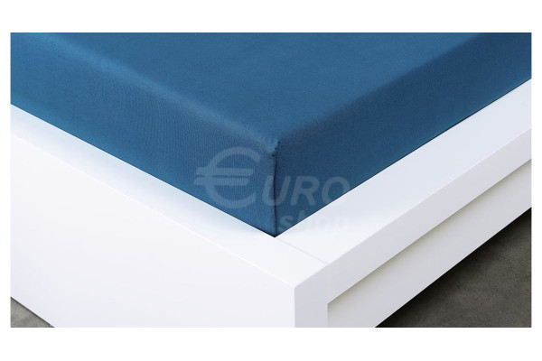 Prostěradlo jersey Euro Living 160x200cm Tmavě modré