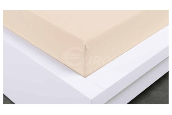 Prostěradlo jersey Euro Living 90x200cm Kávové