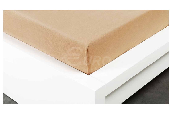 Prostěradlo jersey Euro Living 90x200cm Béžové