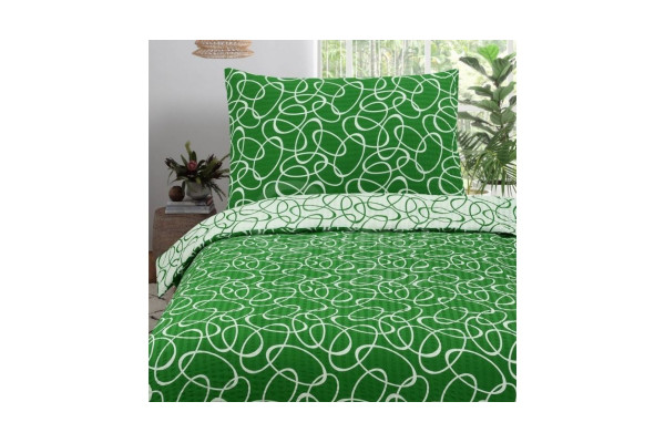 Ložní povlečenÍ Apex krepové ELIPSA 140x200+70x90cm Zelené