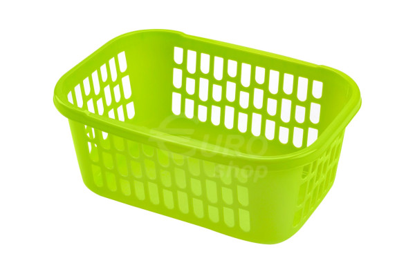 PVC košík Unihouse 39x28x16cm - zelený