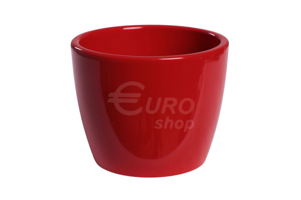 Obal na květináč keramický MINI 8cm Červený