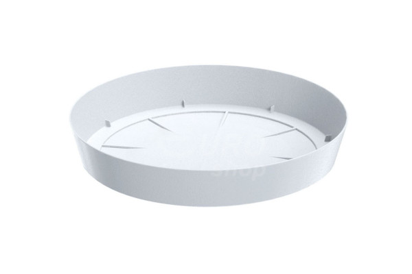 Miska pod květináč Prosperplast plastová LOFLY 15,5x2,5cm Bílá