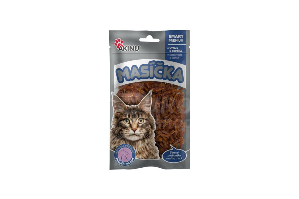 Masíčka králičí nudličky 50g Akinu
