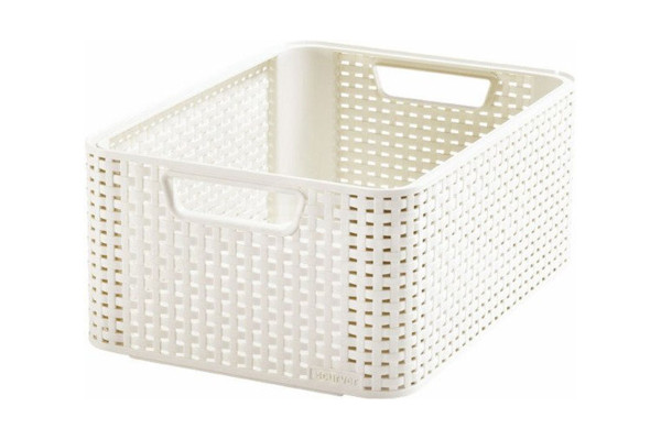 Košík Curver Style 29x38,5x17cm - smetanový
